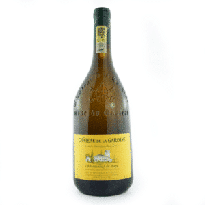 Bouteille de vin blanc du domaine Château de la Gardine, Châteauneuf-du-Pape blanc, Marie-Léoncie.